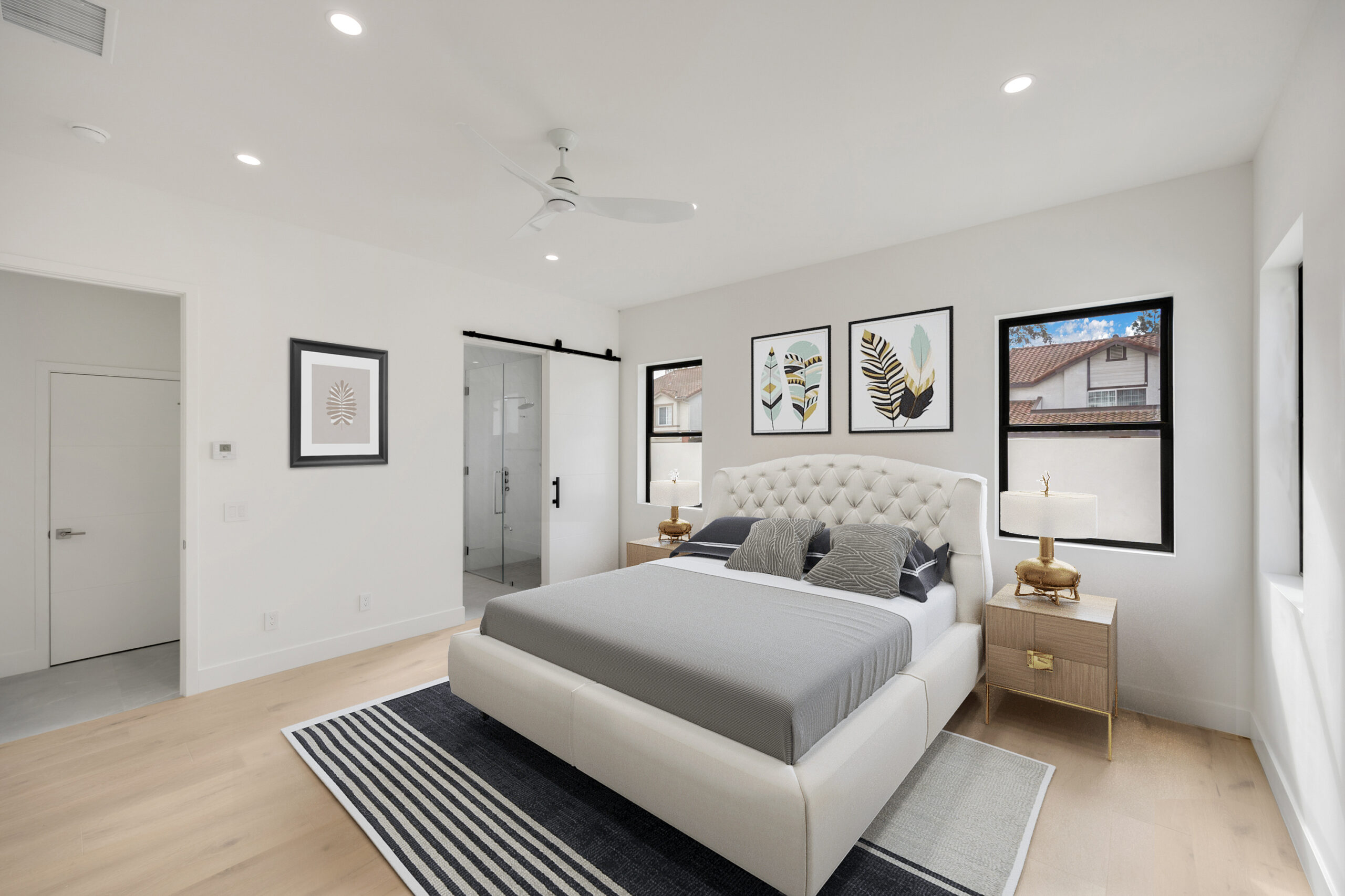 Bedroom after virtual staging